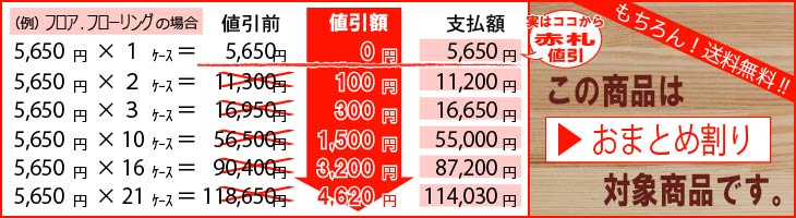 おまとめ割例フロア