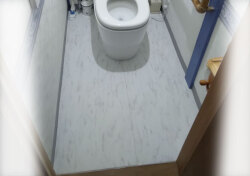 施工例　洋式トイレの床